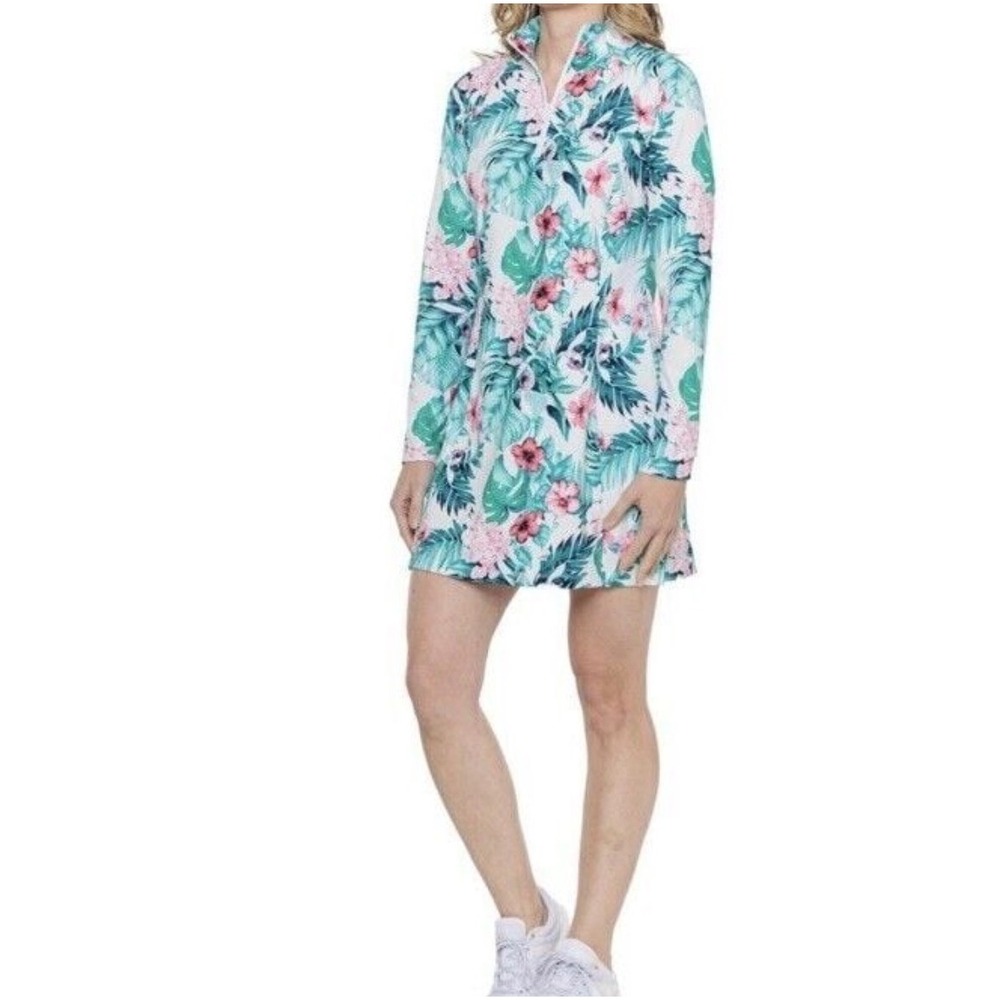 NWT Tommy Bahama Golf &‎ Tennis tropical Print Dress Size Medium
